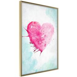 Arkiio Affisch Watercolour Heart [Poster] 20x30 Poster